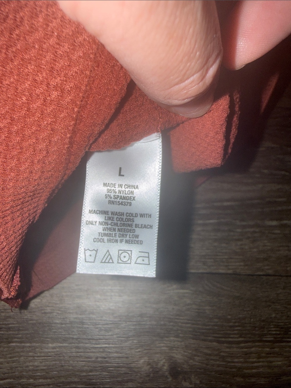 Aeropostale Rust Button-Front Ribbed Crop Tank - Picture 4 of 4